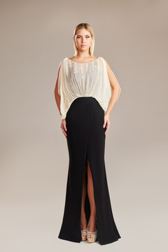 Sleeveless Draped Gown Sleeveless Draped Gown