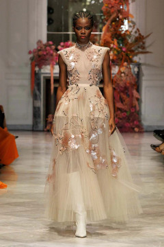 Glass Petal Embroidered Dress Glass Petal Embroidered Dress