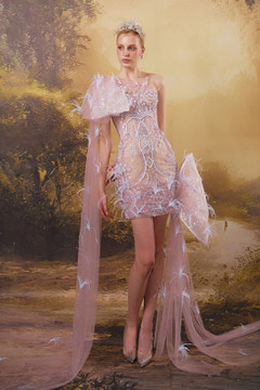 Feather Embellished Dress Feather Embellished Dress