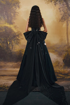 Strapless Gown with Tails Strapless Gown with Tails