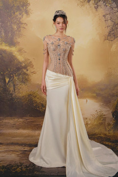 Embellished-Illusion Gown Embellished-Illusion Gown