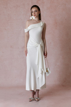 Draped Midi Dress Draped Midi Dress