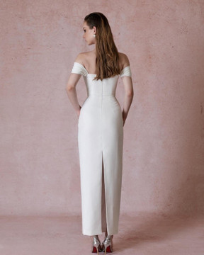 Off-Shoulder Midi Dress Off-Shoulder Midi Dress