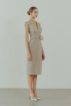 Cap-Sleeved Midi Dress Cap-Sleeved Midi Dress