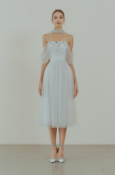 Pleated Draped Midi Dress Pleated Draped Midi Dress