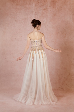 Illusion Godet Gown Illusion Godet Gown