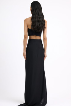Draped Halter Top with Skirt Draped Halter Top with Skirt