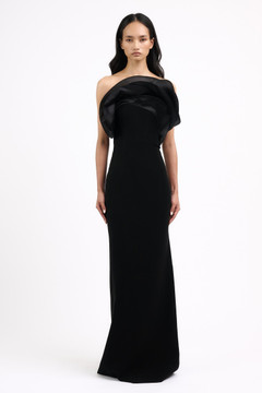 Ruffle Wave Column Gown Ruffle Wave Column Gown