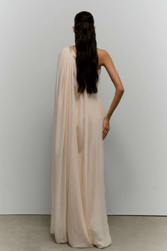 One Shoulder Chiffon Gown One Shoulder Chiffon Gown
