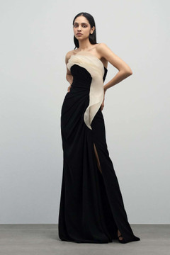 Ruffle Drape Gown Ruffle Drape Gown