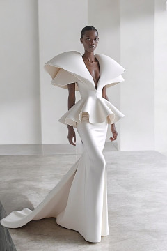 V-Neck Dramatic Bodice Gown V-Neck Dramatic Bodice Gown