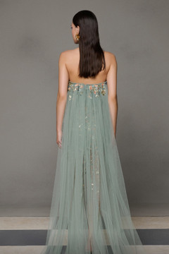 Sculpted Strapless Embellished Gown Sculpted Strapless Embellished Gown