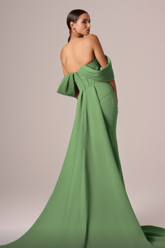 Off-the-Shoulder Flared Gown Off-the-Shoulder Flared Gown