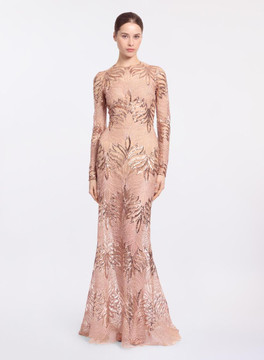 Sequin Tulle- Gown Sequin Tulle- Gown