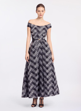 Tulle Embroidered -Midi Dress Tulle Embroidered -Midi Dress