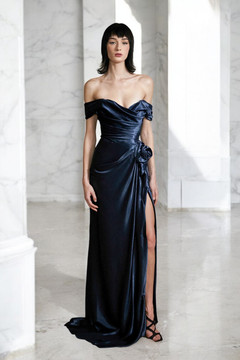 Velvet Draped Gown Velvet Draped Gown