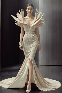 Structured Flared Gown Structured Flared Gown