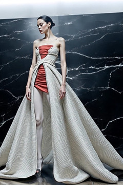 Strapless Overskirt Gown Strapless Overskirt Gown