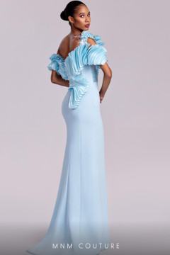 Ruffled Short Sleeve Gown Ruffled Short Sleeve Gown