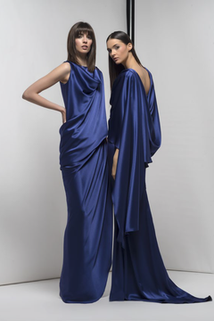 R-Draped Calabash Gown