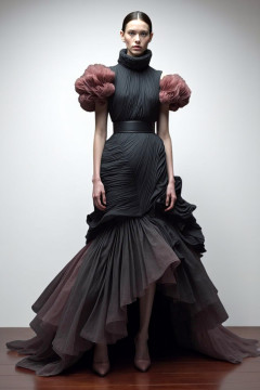 High Neck Trumpet Gown High Neck Trumpet Gown