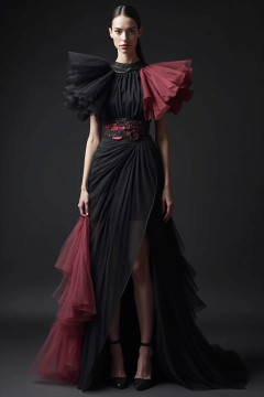 Short Flared Sleeve Gown Short Flared Sleeve Gown