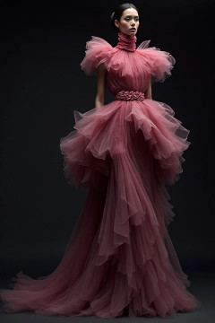 Ruffled Peplum Gown Ruffled Peplum Gown