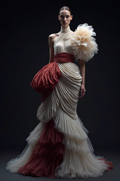 Tiered Flared Gown Tiered Flared Gown