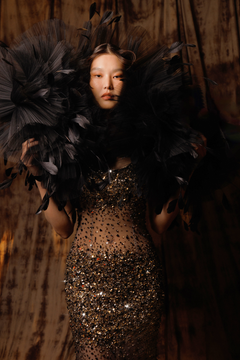 Hand Embroidered Gown & Bolero Hand Embroidered Gown & Bolero