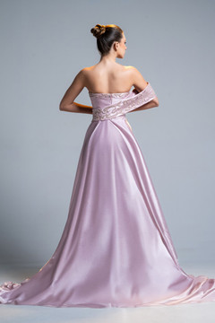 Mikado Embroidered Gown Mikado Embroidered Gown