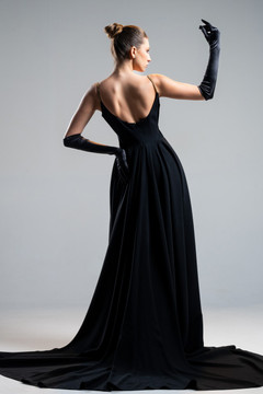 Embroidered Over-Skirt Gown Embroidered Over-Skirt Gown
