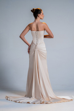 Double Satin Strapless Gown Double Satin Strapless Gown