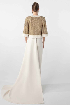 Gown with Embroidered Bolero Gown with Embroidered Bolero