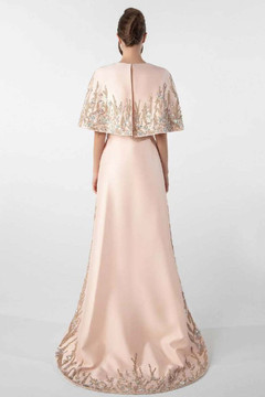 Cape Embroidered Gown Cape Embroidered Gown