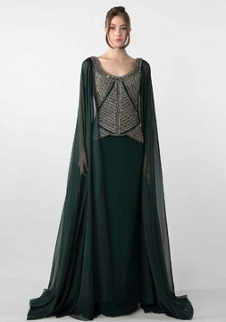 Long-Cape Sleeved Gown Long-Cape Sleeved Gown