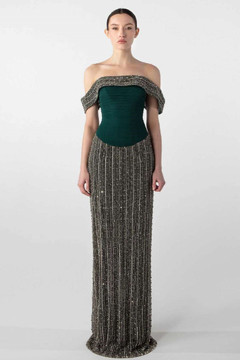 Hand-Embroidered Gown Hand-Embroidered Gown