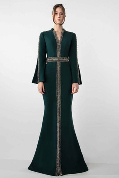 Long Sleeved Embroidered Gown Long Sleeved Embroidered Gown