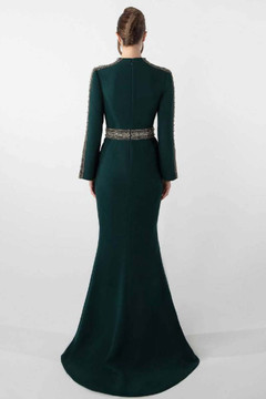 Long Sleeved Embroidered Gown Long Sleeved Embroidered Gown