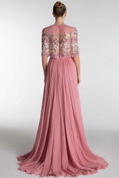 Cape Gown with Slit Cape Gown with Slit