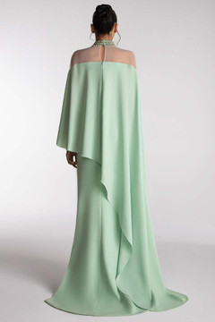 Cape Illusion Gown Cape Illusion Gown