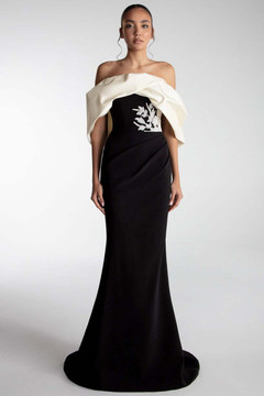 Taffeta Draped Gown Taffeta Draped Gown