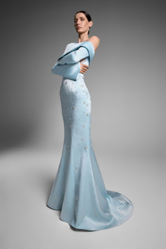 Crepe Satin Gown Crepe Satin Gown