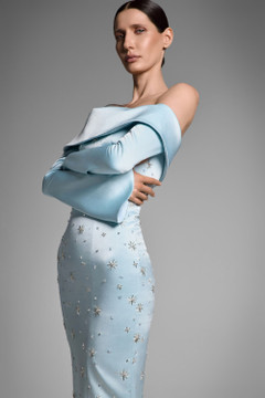 Crepe Satin Gown Crepe Satin Gown