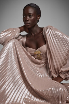 Lurex Chiffon Gown Lurex Chiffon Gown