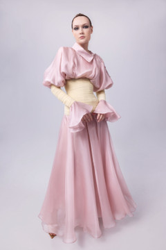 Italian Organza Sleeved Gown Italian Organza Sleeved Gown