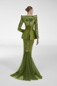 Flared Sequin Gown Flared Sequin Gown