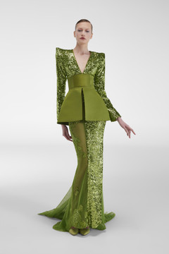 Flared Sequin Gown Flared Sequin Gown