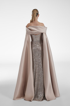 Mikado Cape Gown