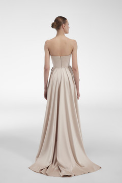 Satin Slit Gown Satin Slit Gown