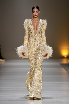 Plunging Flared Jumpsuit Plunging Flared Jumpsuit